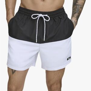 DKNY Lightweight Quick Dry UPF 40+ Protection Swim Trunk Shorts